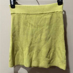 Free People Lime Pencil Skirt